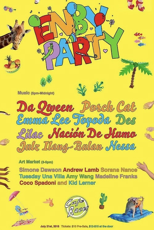 Enby Party 2018 poster